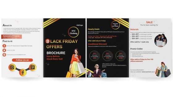 Black Friday Offers Brochure PPT Template