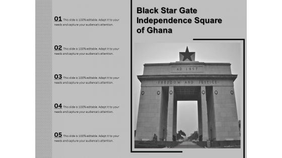 Black Star Gate Independence Square Of Ghana Ppt PowerPoint Presentation Model Slides PDF