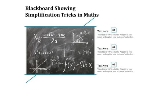 Blackboard Showing Simplification Tricks In Maths Ppt PowerPoint Presentation Gallery Microsoft PDF