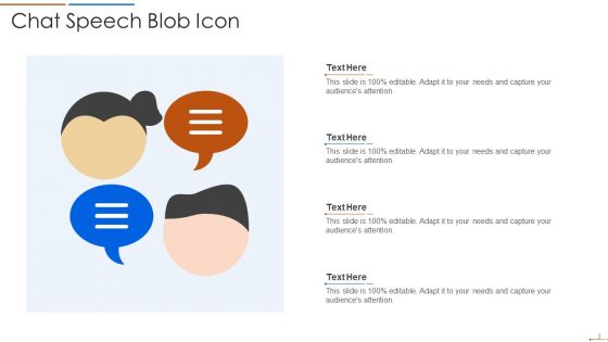 Blob Icon Ppt PowerPoint Presentation Complete Deck With Slides