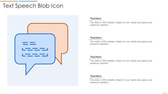 Blob Icon Ppt PowerPoint Presentation Complete Deck With Slides