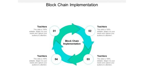 Block Chain Implementation Ppt PowerPoint Presentation Pictures Graphics Design Cpb