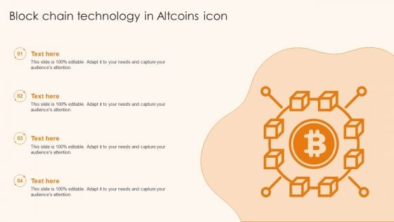 Block Chain Technology In Altcoins Icon Ppt Infographic Template Information PDF