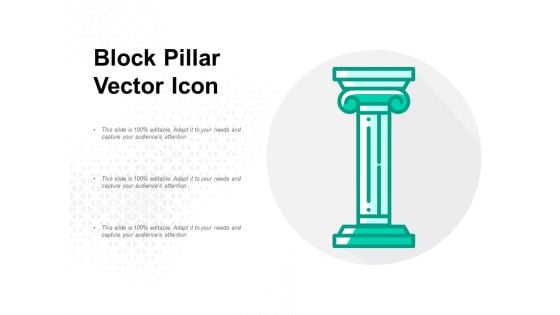 Block Pillar Vector Icon Ppt PowerPoint Presentation File Grid