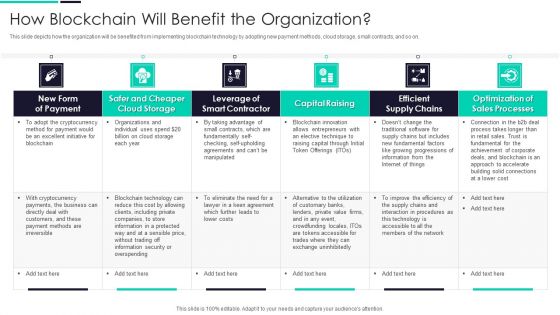 Blockchain And DLT Framework How Blockchain Will Benefit The Organization Ideas PDF