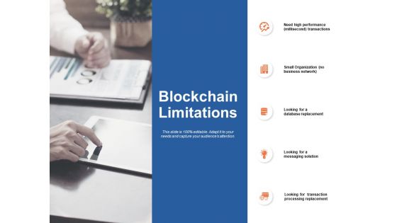 Blockchain Limitations Ppt Powerpoint Presentation Summary Ideas