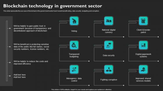 Blockchain Technology In Government Sector Portrait PDF Blockchain Technology In Government Sector Portrait PDF