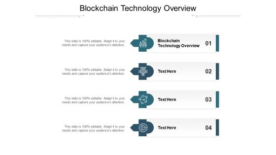 Blockchain Technology Overview Ppt PowerPoint Presentation Styles Graphic Images Cpb Pdf