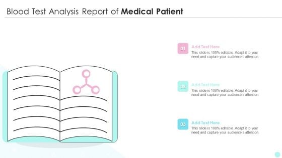 Blood Test Analysis Report Of Medical Patient Pictures PDF