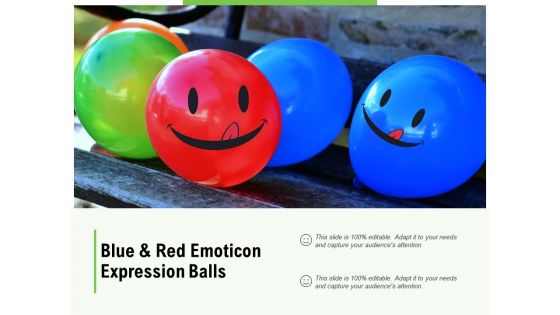 Blue And Red Emoticon Expression Balls Ppt PowerPoint Presentation Infographic Template Icon