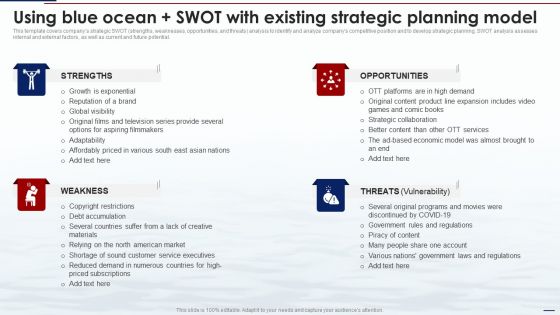 Blue Ocean Tactics Using Blue Ocean Swot With Existing Strategic Planning Model Information PDF Blue Ocean Tactics Using Blue Ocean Swot With Existing Strategic Planning Model Information PDF