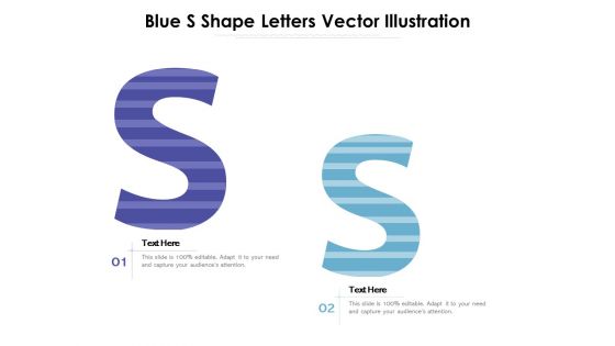 Blue S Shape Letters Vector Illustration Ppt PowerPoint Presentation Gallery Slideshow PDF