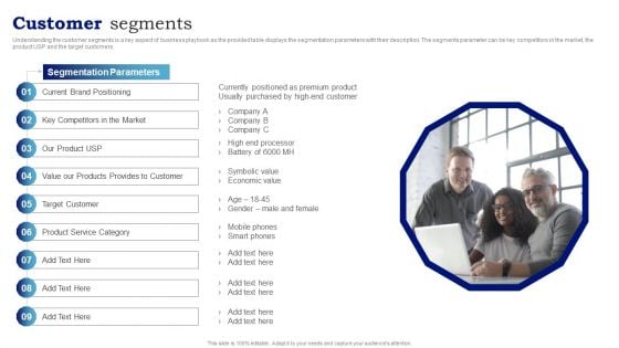 Blueprint To Enhance Organizational Operations Customer Segments Diagrams PDF