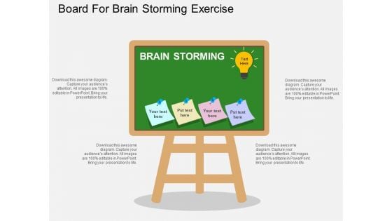 Board For Brain Storming Exercise Powerpoint Template