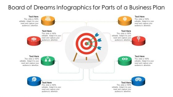 Board Of Dreams Infographics For Parts Of A Business Plan Ppt PowerPoint Presentation File Maker PDF