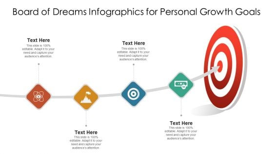 Board Of Dreams Infographics For Personal Growth Goals Ppt PowerPoint Presentation File Infographics PDF