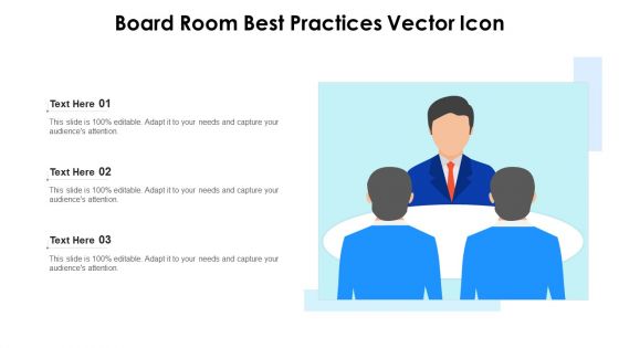 Board Room Best Practices Vector Icon Ppt PowerPoint Presentation File Graphics Tutorials PDF