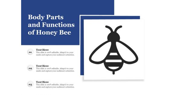 Body Parts And Functions Of Honey Bee Ppt PowerPoint Presentation Gallery Images PDF