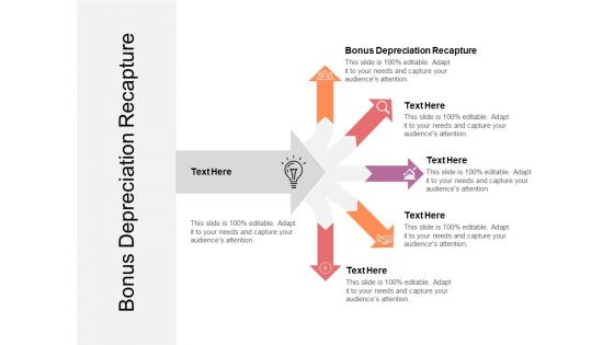 Bonus Depreciation Recapture Ppt PowerPoint Presentation Icon Example File Cpb Pdf