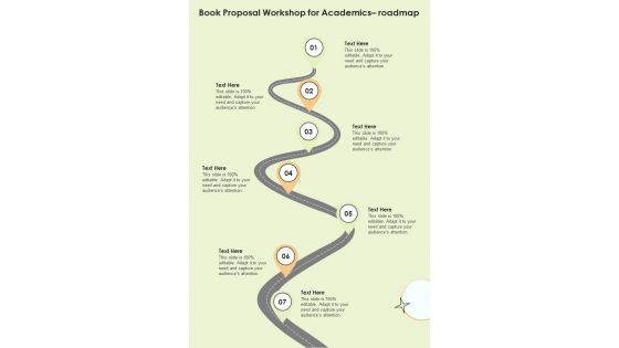 Book Proposal Workshop For Academics Roadmap One Pager Sample Example Document