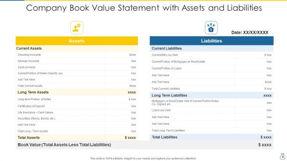 Book Value Accountant Financial Ppt PowerPoint Presentation Complete Deck With Slides