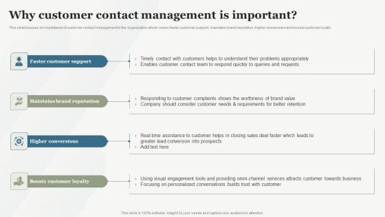 Boosting Customer Base Through Effective Why Customer Contact Management Is Important Pictures PDF Boosting Customer Base Through Effective Why Customer Contact Management Is Important Pictures PDF