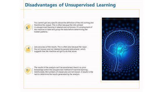 Boosting Machine Learning Disadvantages Of Unsupervised Learning Ppt PowerPoint Presentation Show Maker PDF