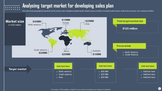 Boosting Yearly Business Revenue Analysing Target Market For Developing Sales Plan Designs PDF