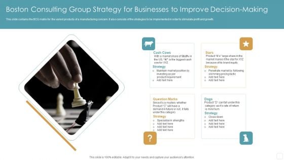 Boston Consulting Group Strategy For Businesses To Improve Decision Making Guidelines PDF