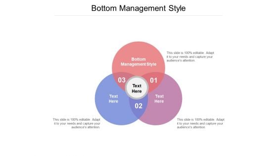 Bottom Management Style Ppt PowerPoint Presentation Layouts Topics Cpb Pdf