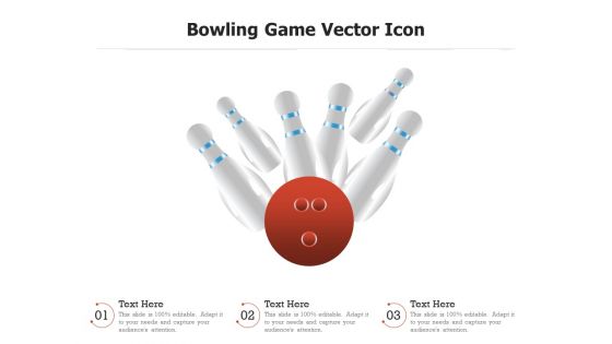 Bowling Game Vector Icon Ppt PowerPoint Presentation Show PDF