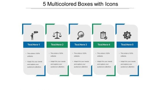 Boxes Free PowerPoint Diagram