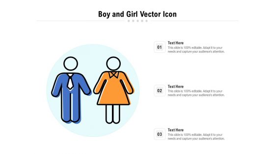 Boy And Girl Vector Icon Ppt PowerPoint Presentation File Infographics PDF