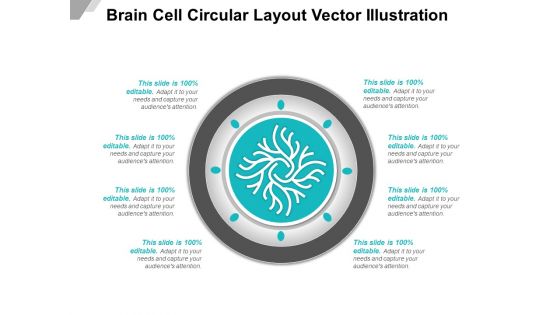 Brain Cell Circular Layout Vector Illustration Ppt PowerPoint Presentation Pictures Infographic Template PDF