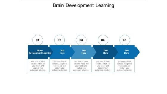 Brain Development Learning Ppt PowerPoint Presentation Styles Structure Cpb