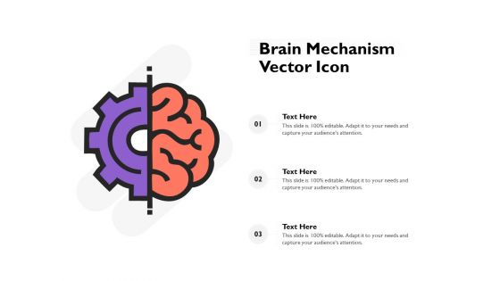 Brain Mechanism Vector Icon Ppt PowerPoint Presentation Portfolio Clipart Images