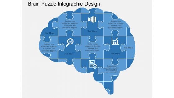 Brain Puzzle Infographic Design Powerpoint Templates