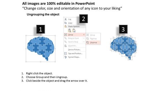 Brain Puzzle Infographic Design Powerpoint Templates