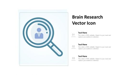 Brain Research Vector Icon Ppt PowerPoint Presentation Outline Graphics Example