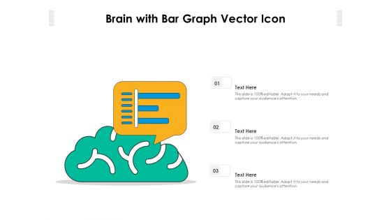 Brain With Bar Graph Vector Icon Ppt PowerPoint Presentation Ideas Slideshow PDF