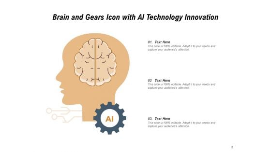 Brain With Gears Icon Technology Innovation Ppt PowerPoint Presentation Complete Deck