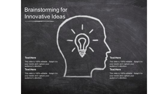 Brainstorming For Innovative Ideas Ppt PowerPoint Presentation Model Topics