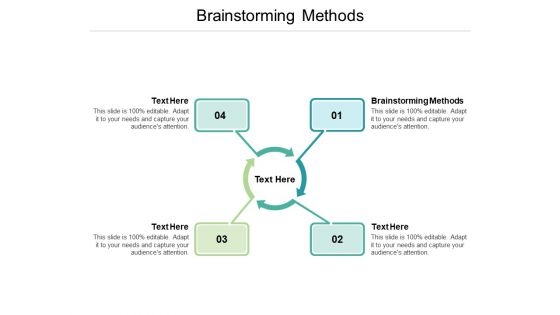 Brainstorming Methods Ppt PowerPoint Presentation Inspiration Examples Cpb