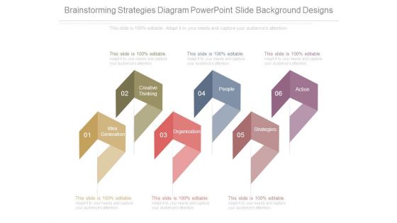 Brainstorming Strategies Diagram Powerpoint Slide Background Designs