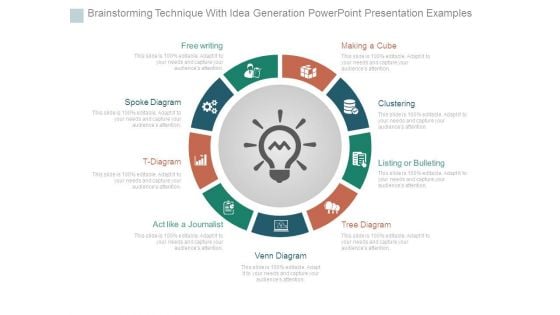 Brainstorming Technique With Idea Generation Powerpoint Presentation Examples Brainstorming Technique With Idea Generation Powerpoint Presentation Examples