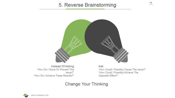 Brainstorming Techniques For New Product Development Ppt PowerPoint Presentation Complete Deck With Slides Slide16