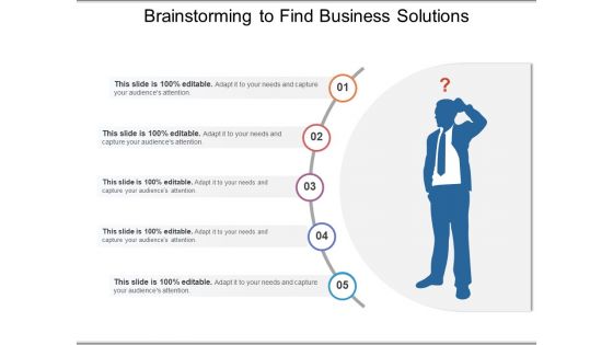 Brainstorming To Find Business Solutions Ppt PowerPoint Presentation File Inspiration PDF