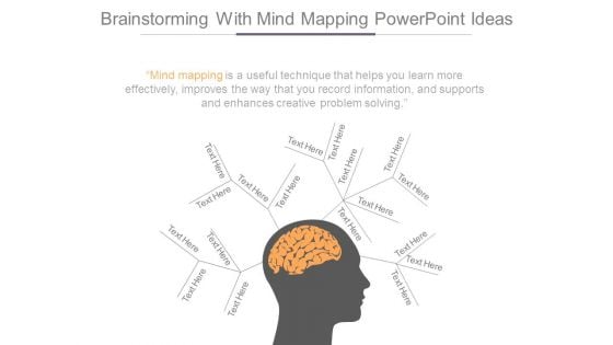 Brainstorming With Mind Mapping Powerpoint Ideas