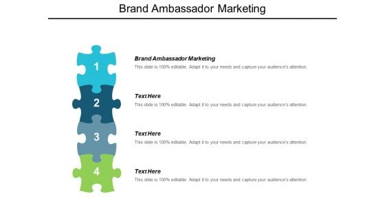 Brand Ambassador Marketing Ppt Powerpoint Presentation Styles Portrait Cpb