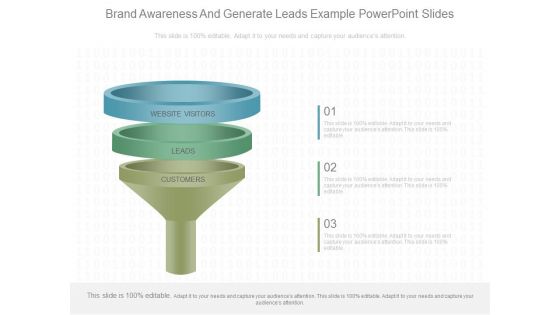 Brand Awareness And Generate Leads Example Powerpoint Slides